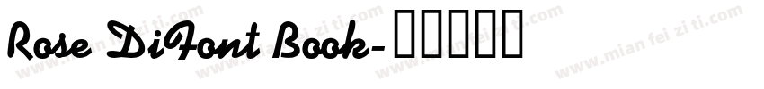 Rose DiFont Book字体转换